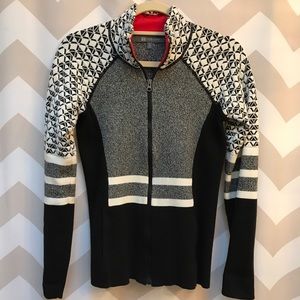 Title Nine Black and white sweater